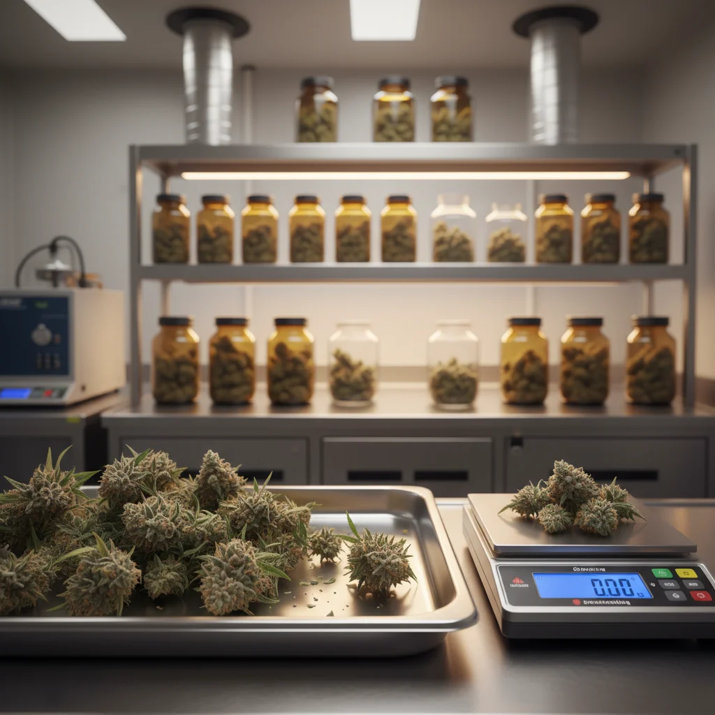 Ernte und Curing